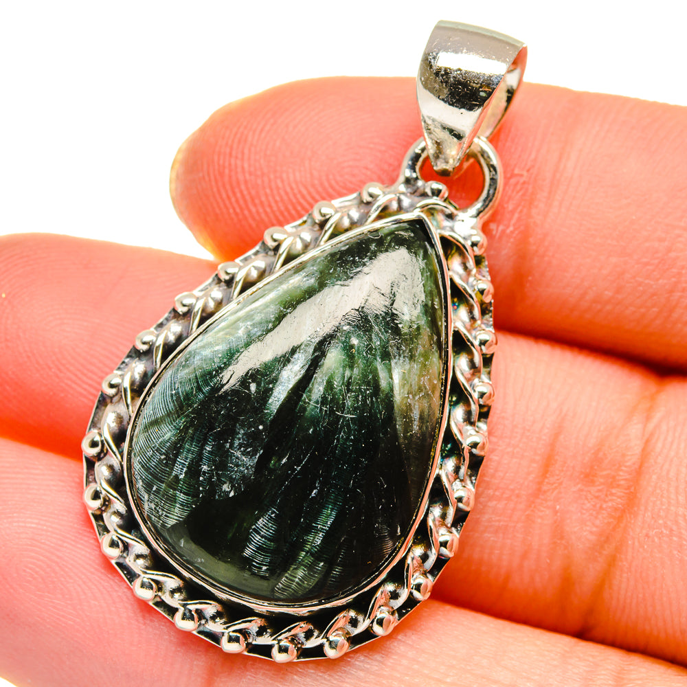 Seraphinite Pendants handcrafted by Ana Silver Co - PD17919