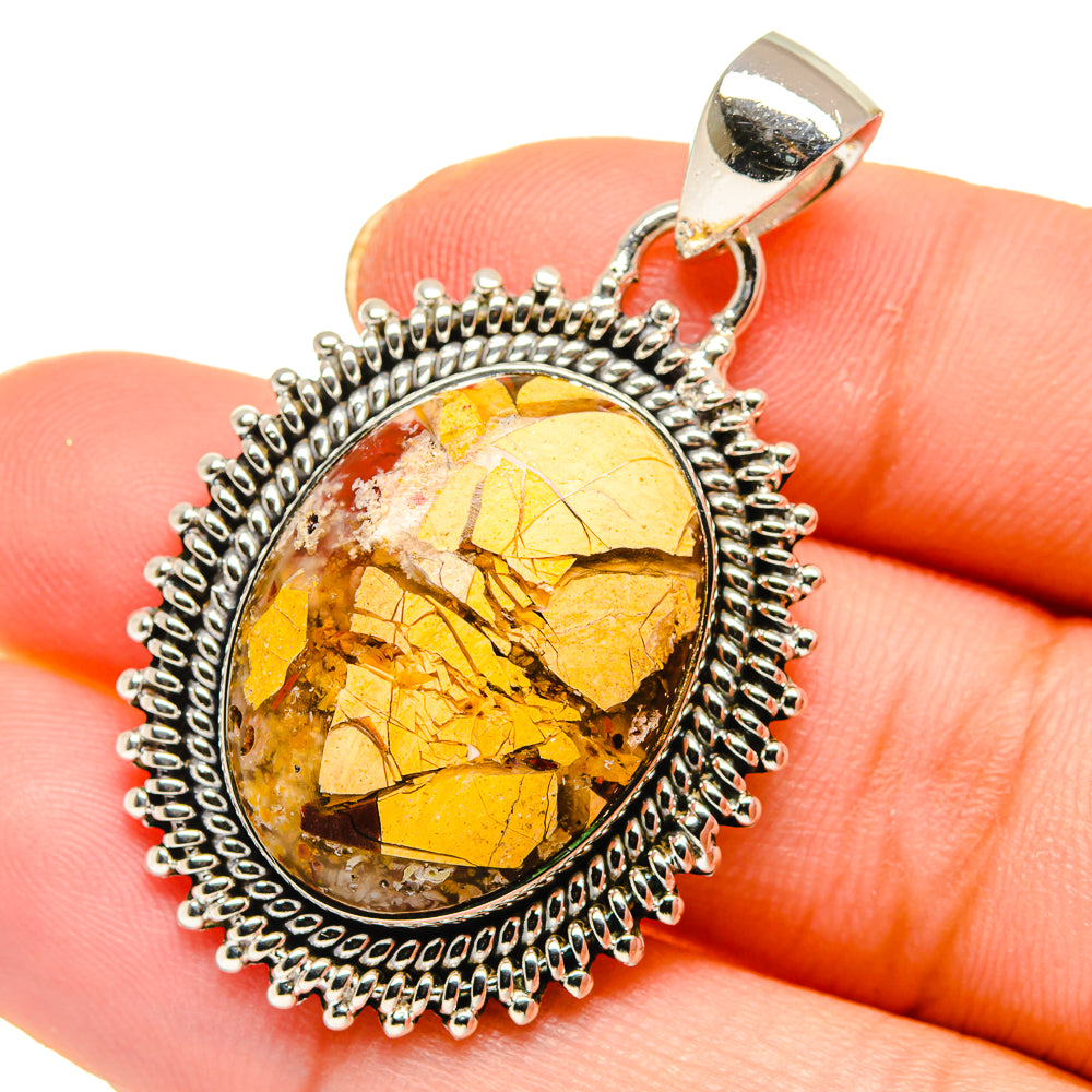 Brecciated Mookaite Pendants handcrafted by Ana Silver Co - PD17920