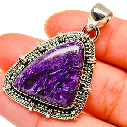 Charoite Pendants handcrafted by Ana Silver Co - PD17927