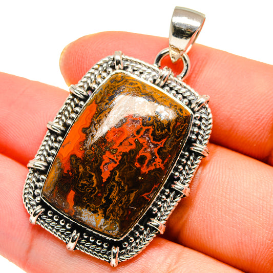 Mahogany Obsidian Pendants handcrafted by Ana Silver Co - PD17928