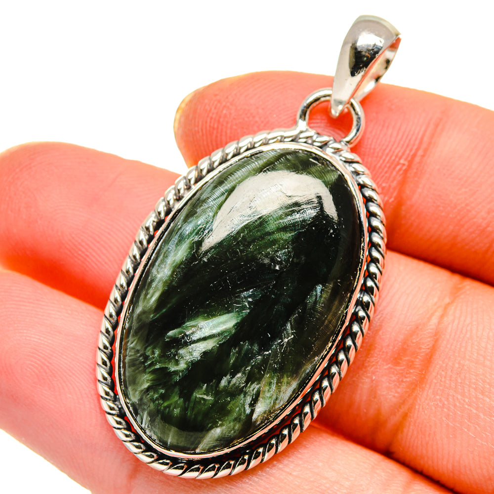 Seraphinite Pendants handcrafted by Ana Silver Co - PD17929