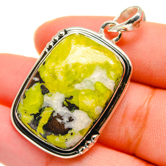 African Green Opal Pendants handcrafted by Ana Silver Co - PD17931