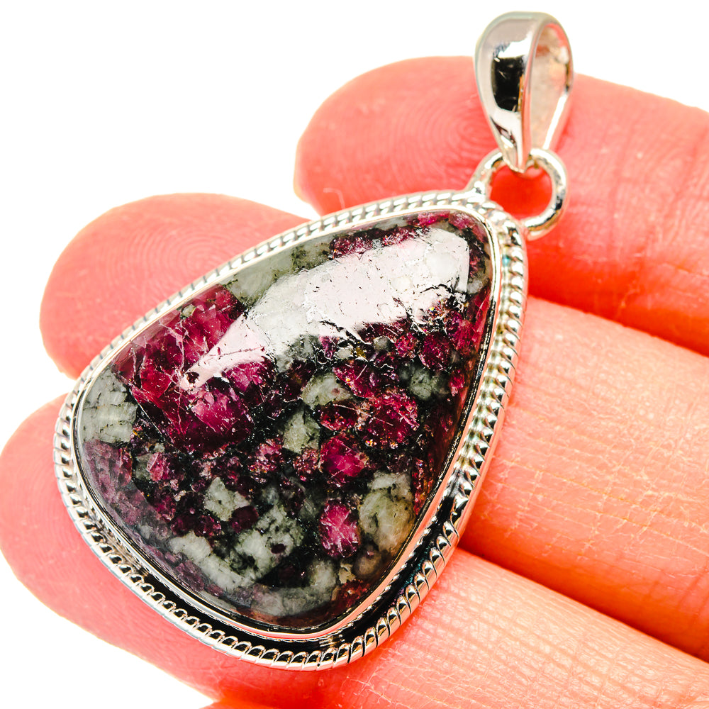 Russian Eudialyte Pendants handcrafted by Ana Silver Co - PD17948