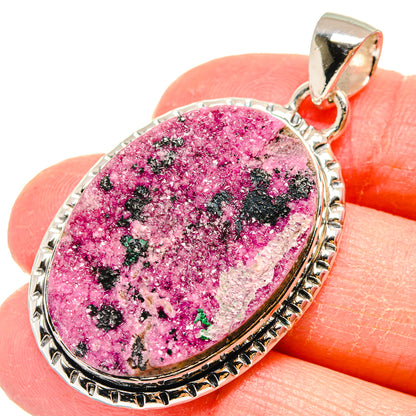 Cobalto Calcite Druzy Pendants handcrafted by Ana Silver Co - PD17949
