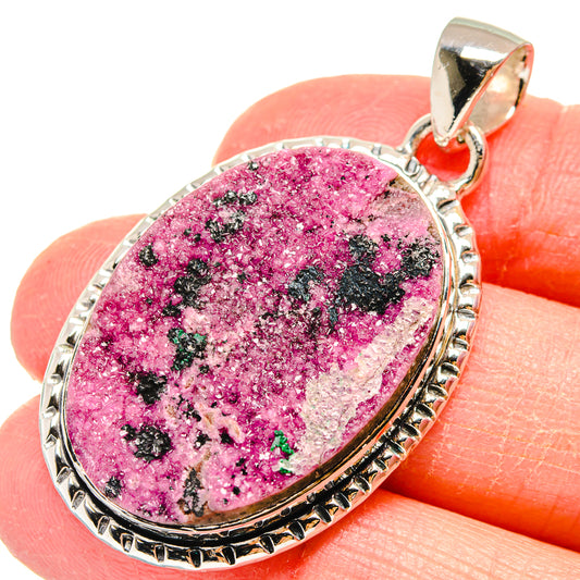 Cobalto Calcite Druzy Pendants handcrafted by Ana Silver Co - PD17949