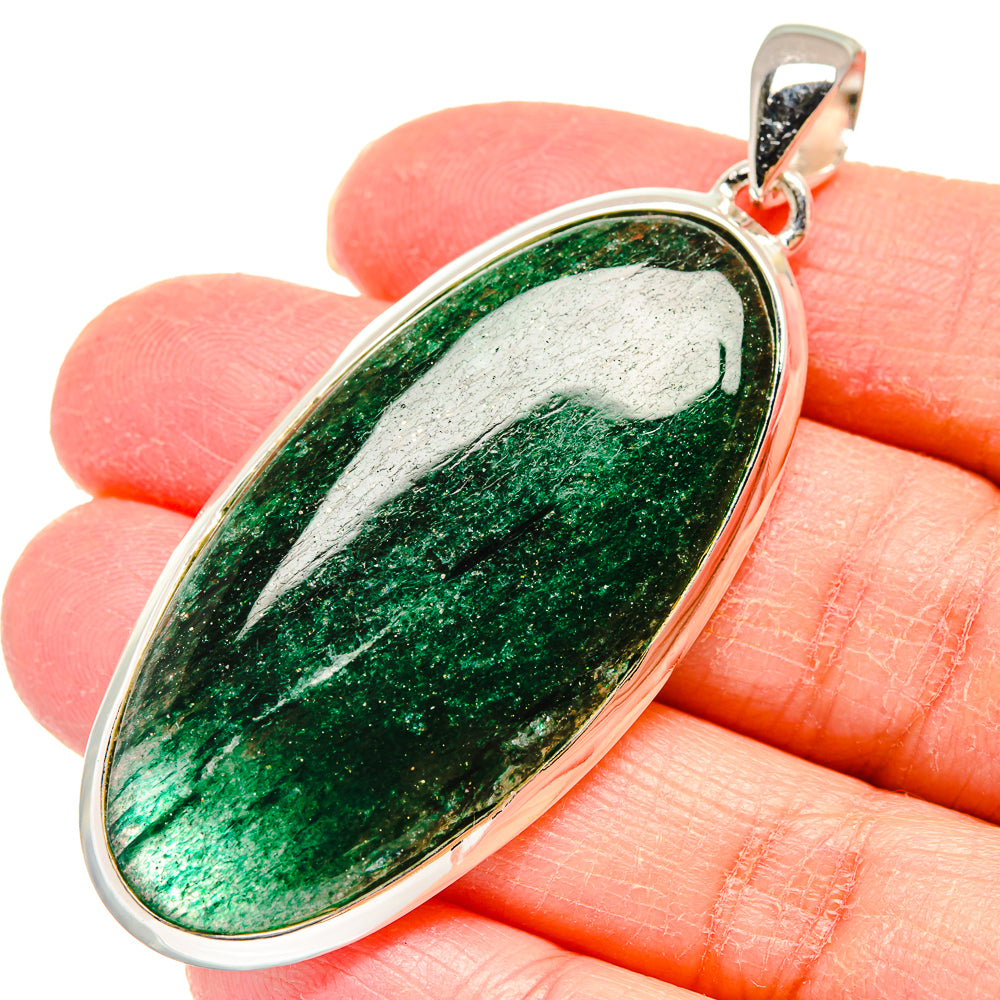 Green Aventurine Pendants handcrafted by Ana Silver Co - PD17953