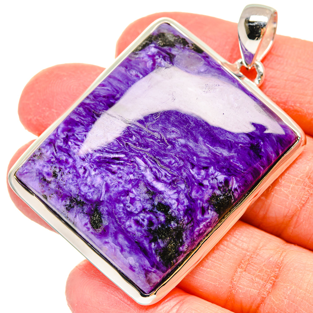 Charoite Pendants handcrafted by Ana Silver Co - PD17956