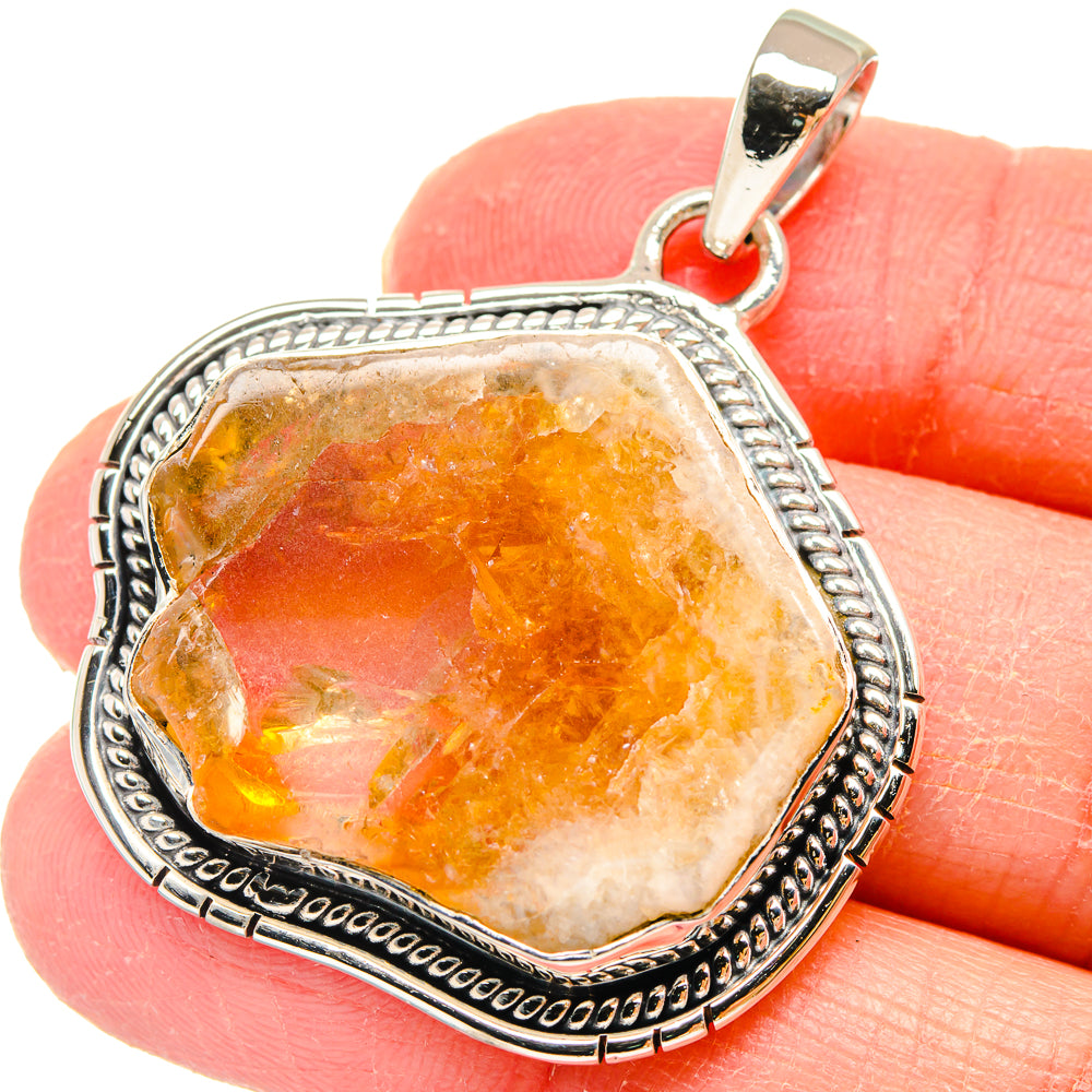 Citrine Pendants handcrafted by Ana Silver Co - PD17959