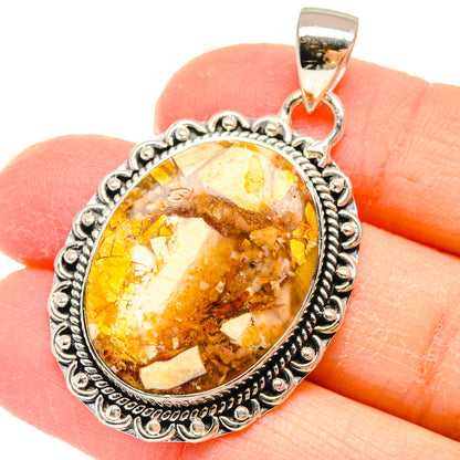 Brecciated Mookaite Pendants handcrafted by Ana Silver Co - PD17966