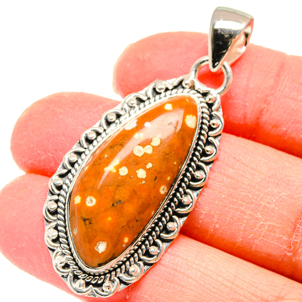 Ocean Jasper Pendants handcrafted by Ana Silver Co - PD17969