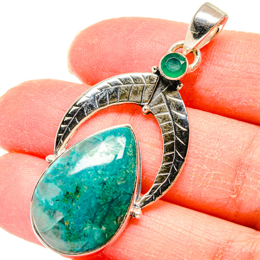 Chrysocolla Pendants handcrafted by Ana Silver Co - PD17974
