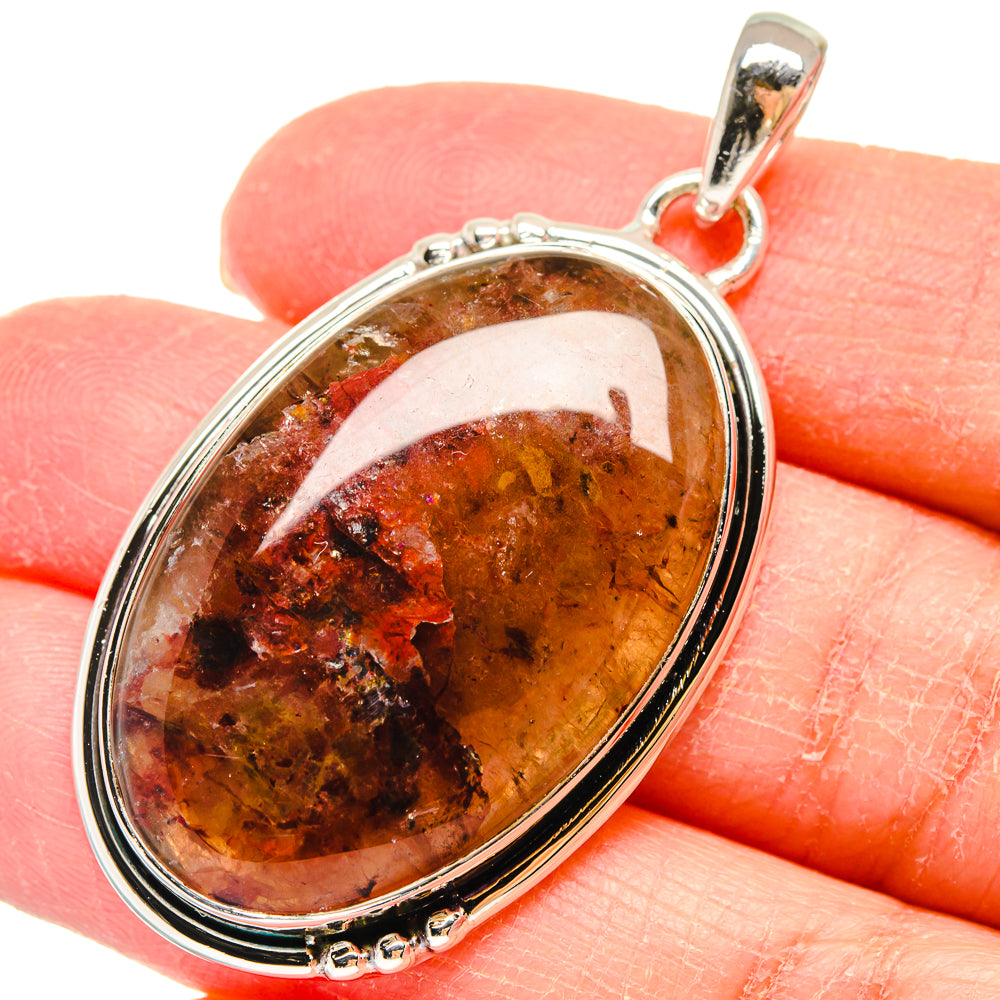 Plume Agate Pendants handcrafted by Ana Silver Co - PD17975