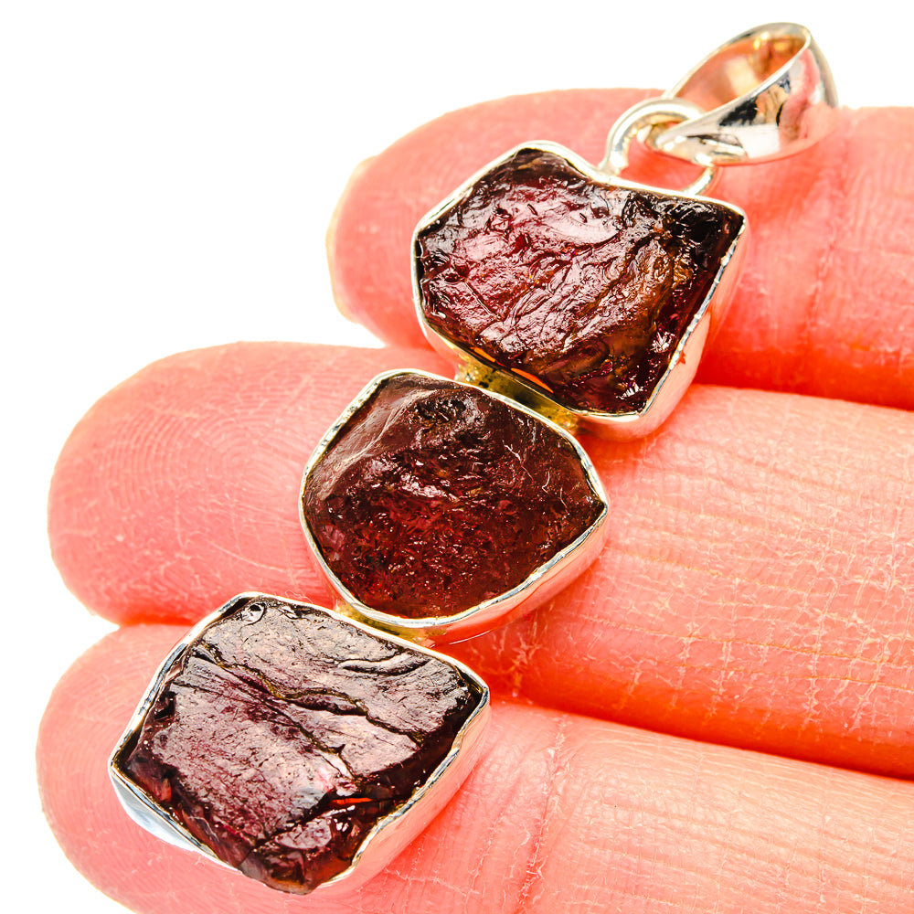 Garnet Pendants handcrafted by Ana Silver Co - PD17985