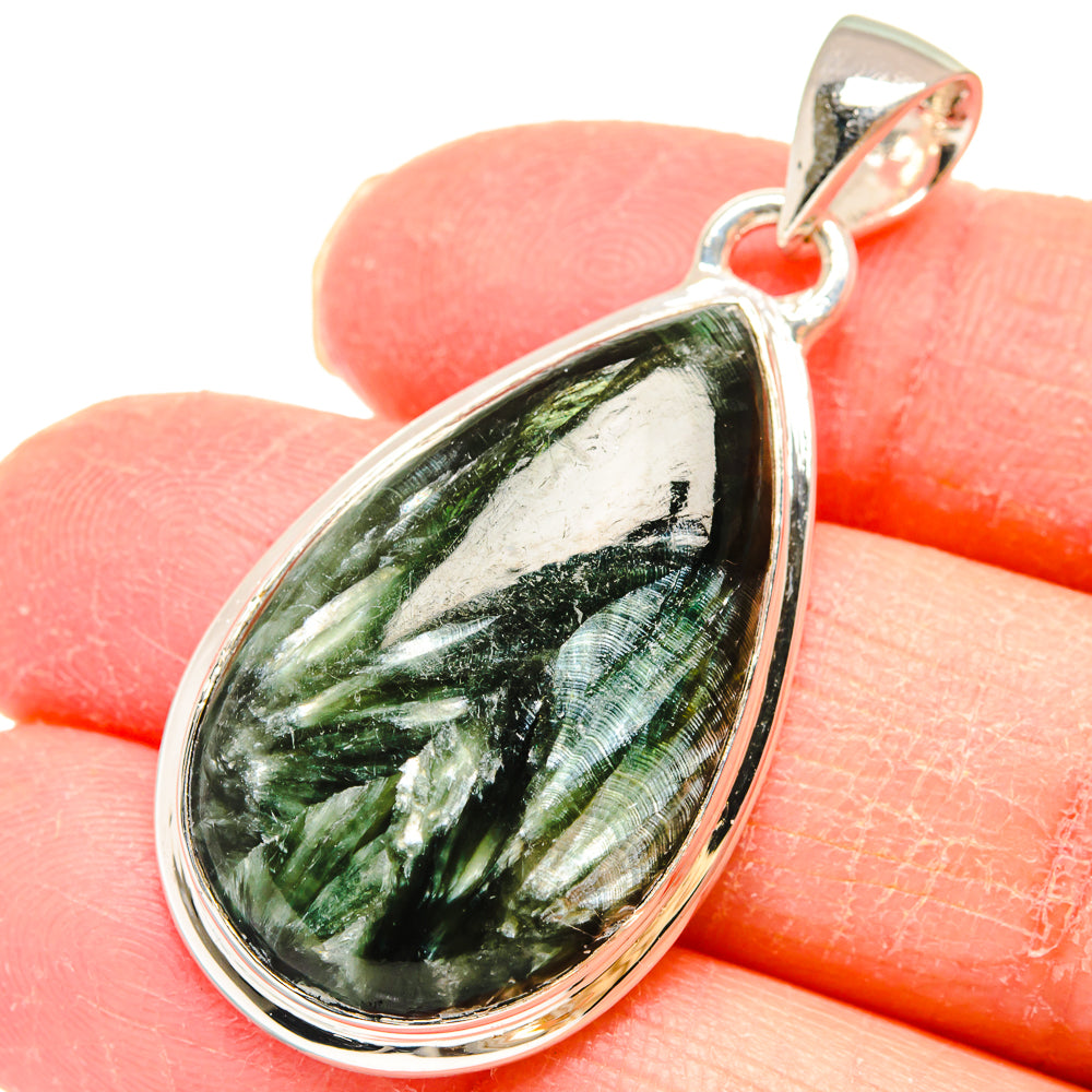 Seraphinite Pendants handcrafted by Ana Silver Co - PD17986