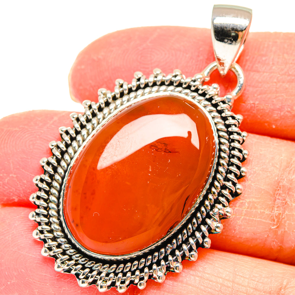 Carnelian Pendants handcrafted by Ana Silver Co - PD17990