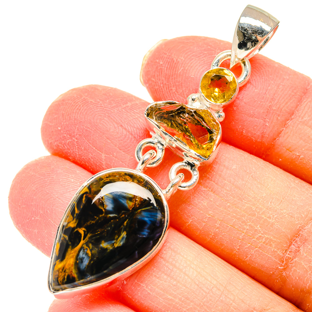 Pietersite Pendants handcrafted by Ana Silver Co - PD17996