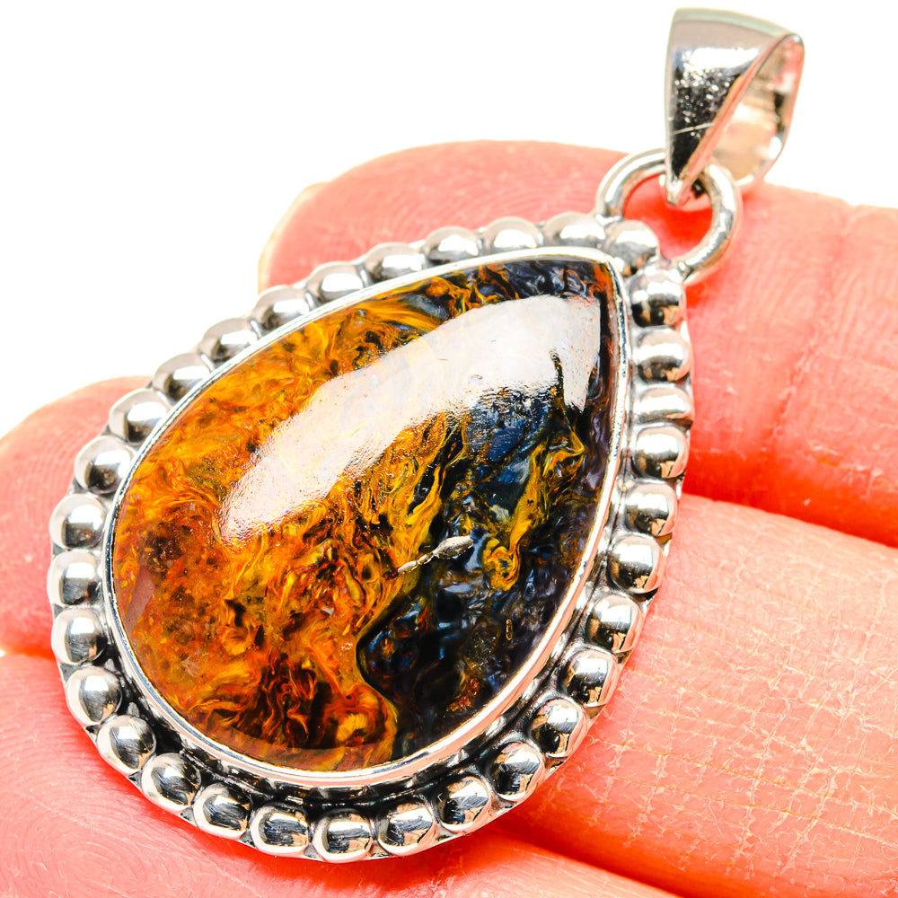 Golden Pietersite Pendants handcrafted by Ana Silver Co - PD17999