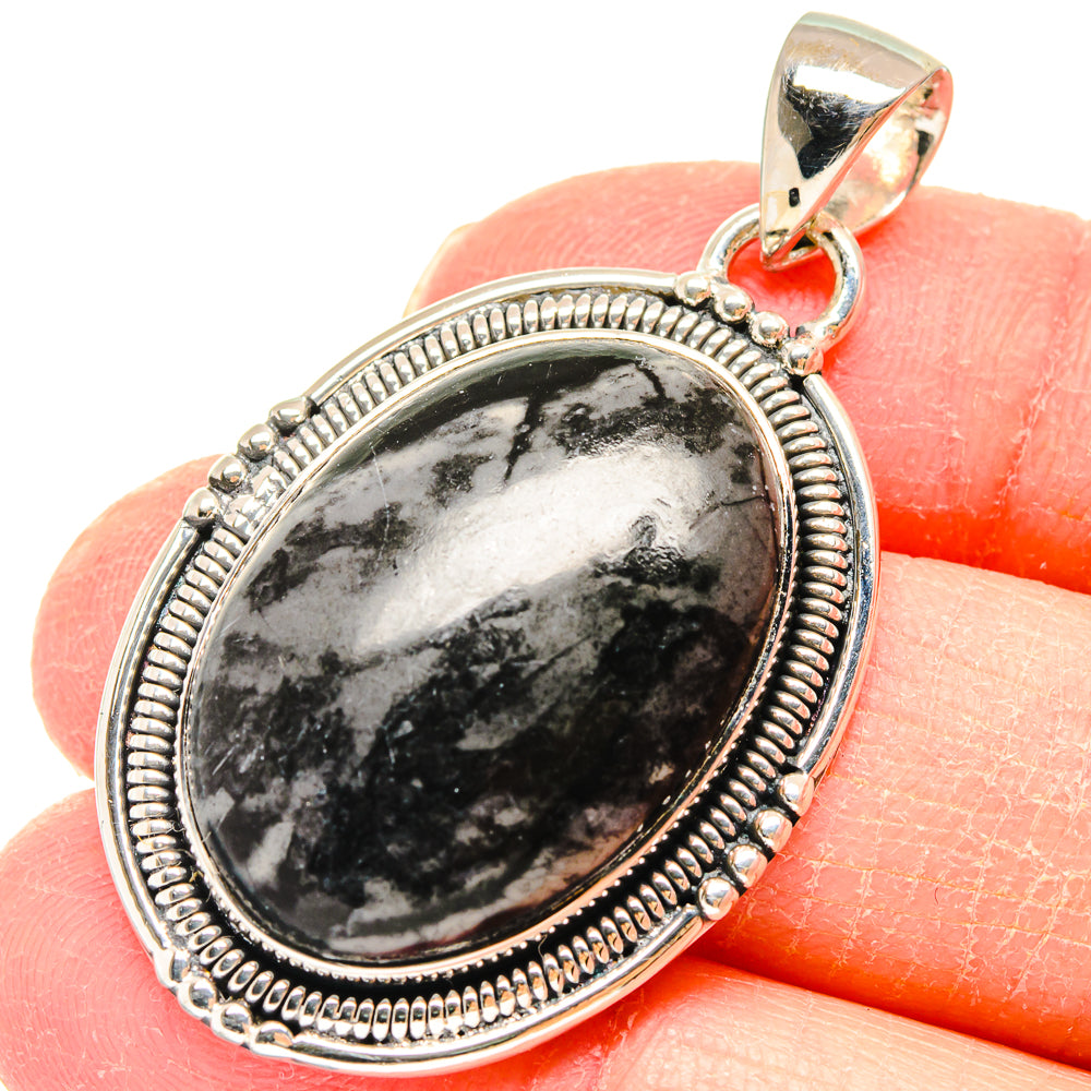 Pinolith Jasper Pendants handcrafted by Ana Silver Co - PD18001
