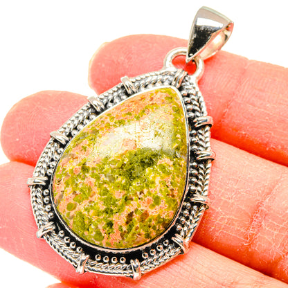Unakite Pendants handcrafted by Ana Silver Co - PD18006