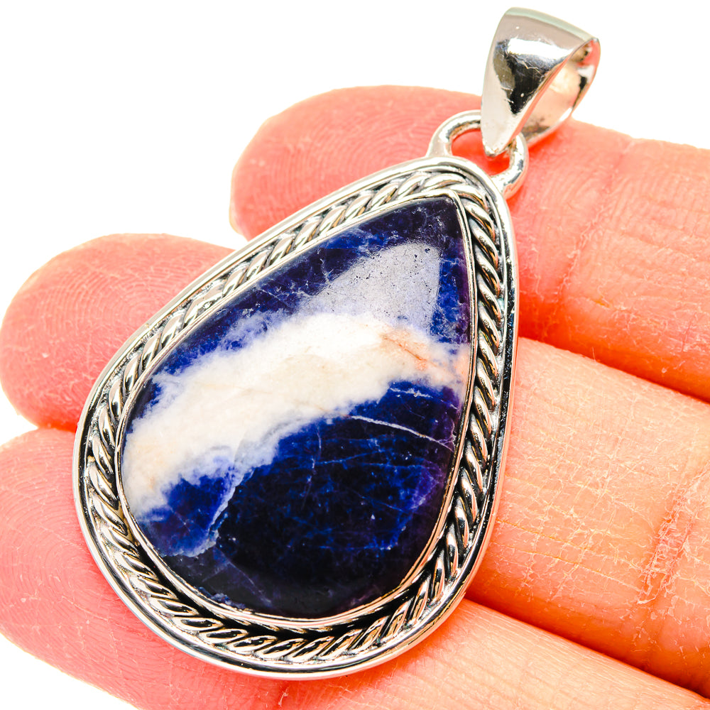 Sodalite Pendants handcrafted by Ana Silver Co - PD18007