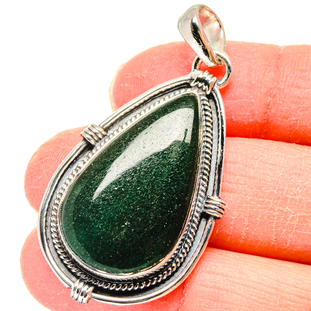 Green Aventurine Pendants handcrafted by Ana Silver Co - PD18012