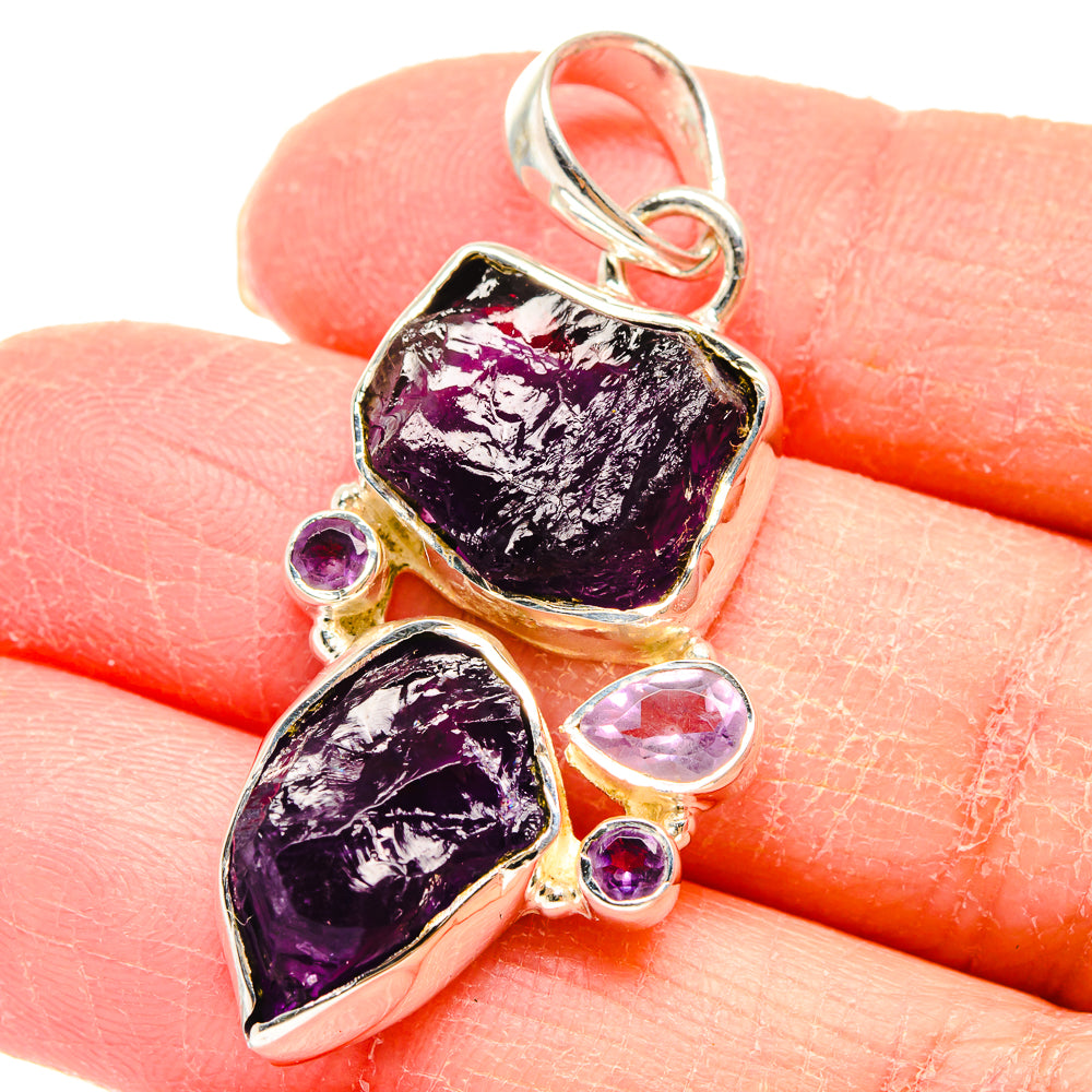Amethyst Pendants handcrafted by Ana Silver Co - PD18013