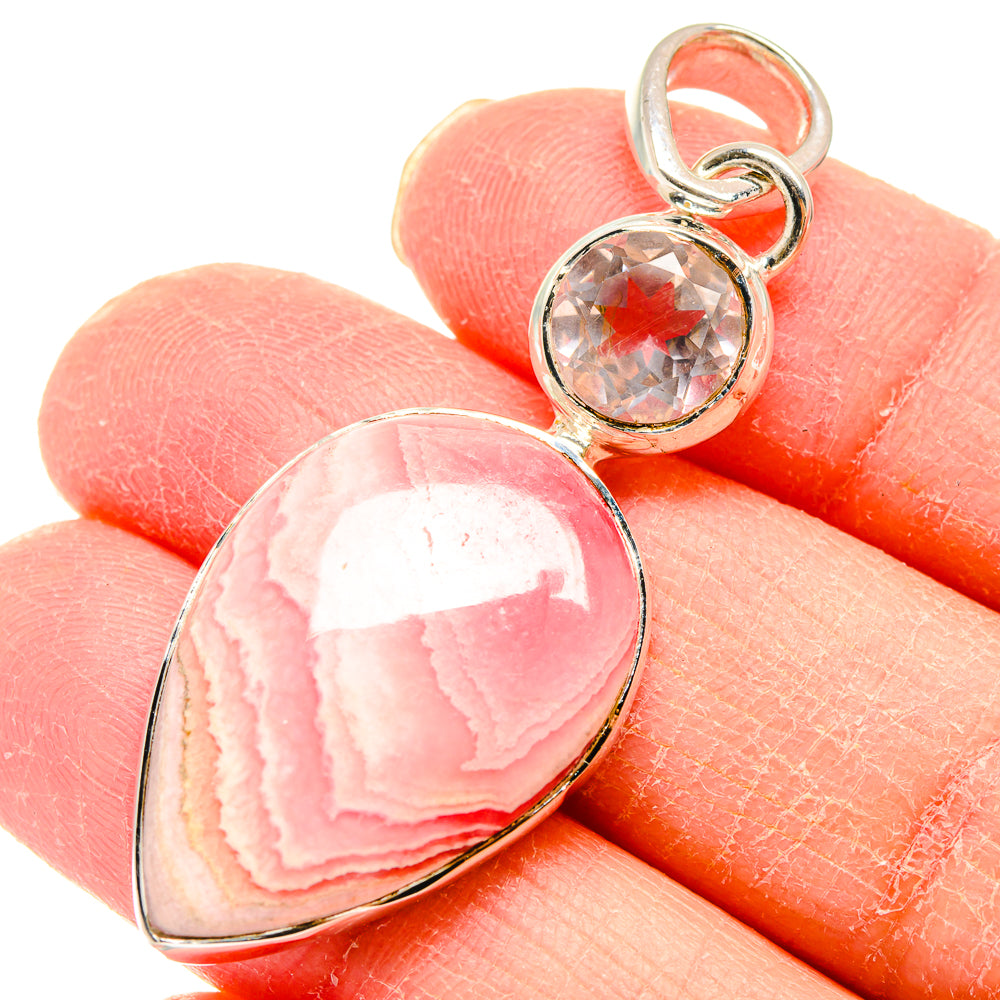 Rhodochrosite Pendants handcrafted by Ana Silver Co - PD18020