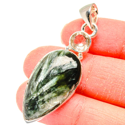 Seraphinite Pendants handcrafted by Ana Silver Co - PD18021