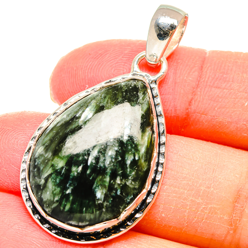 Seraphinite Pendants handcrafted by Ana Silver Co - PD18031