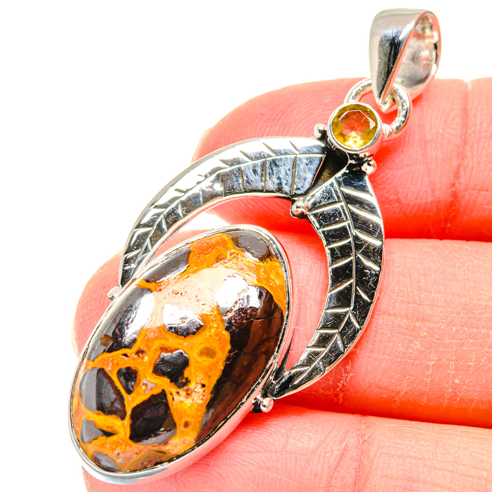 Bauxite Pendants handcrafted by Ana Silver Co - PD18032