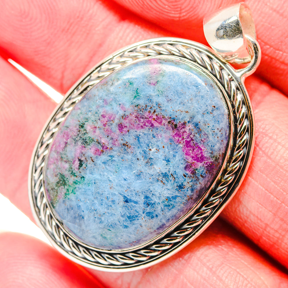 Ruby Fuchsite Pendants handcrafted by Ana Silver Co - PD18044