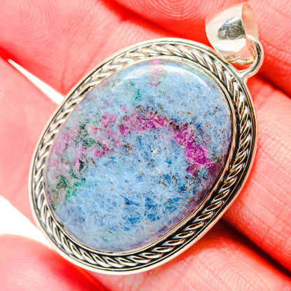 Ruby Fuchsite Pendants handcrafted by Ana Silver Co - PD18044