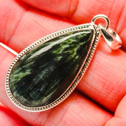 Seraphinite Pendants handcrafted by Ana Silver Co - PD18045