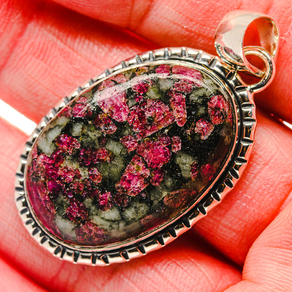 Russian Eudialyte Pendants handcrafted by Ana Silver Co - PD18049