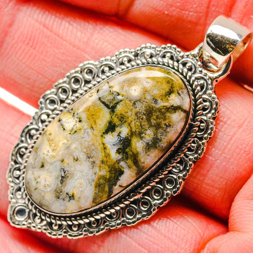 Ocean Jasper Pendants handcrafted by Ana Silver Co - PD18055