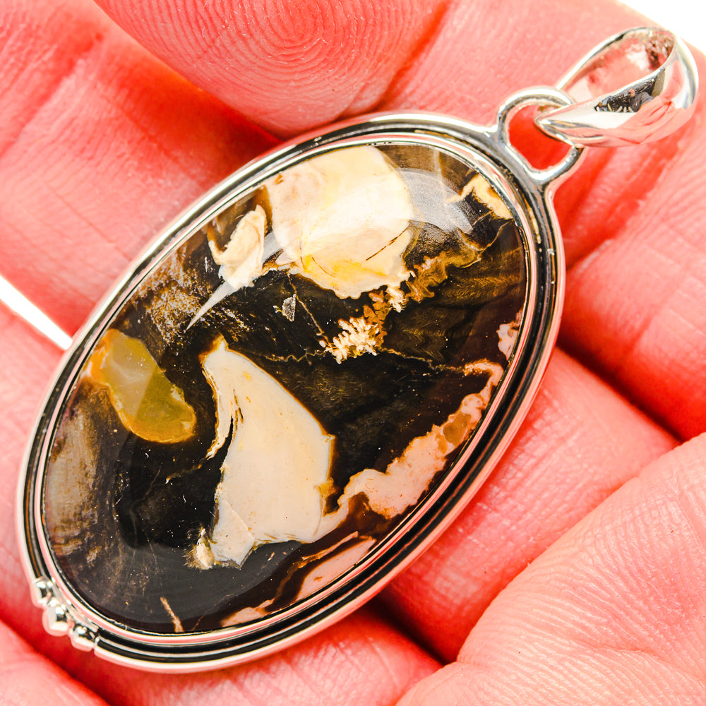 Peanut Wood Jasper Pendants handcrafted by Ana Silver Co - PD18059