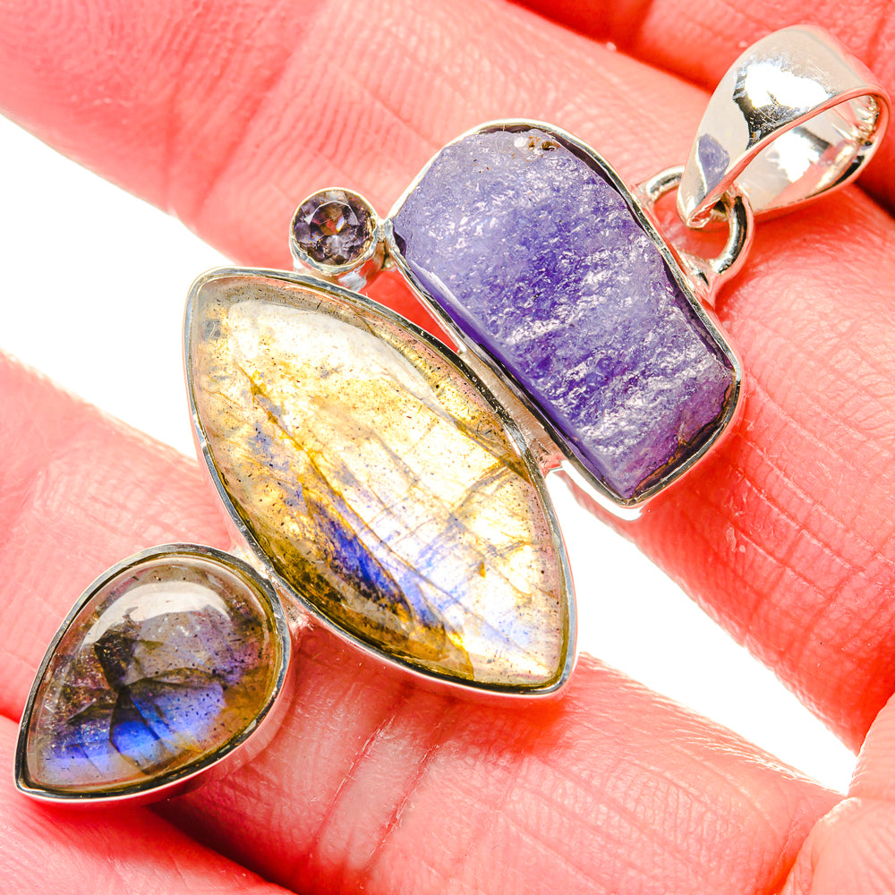 Tanzanite Pendants handcrafted by Ana Silver Co - PD18071