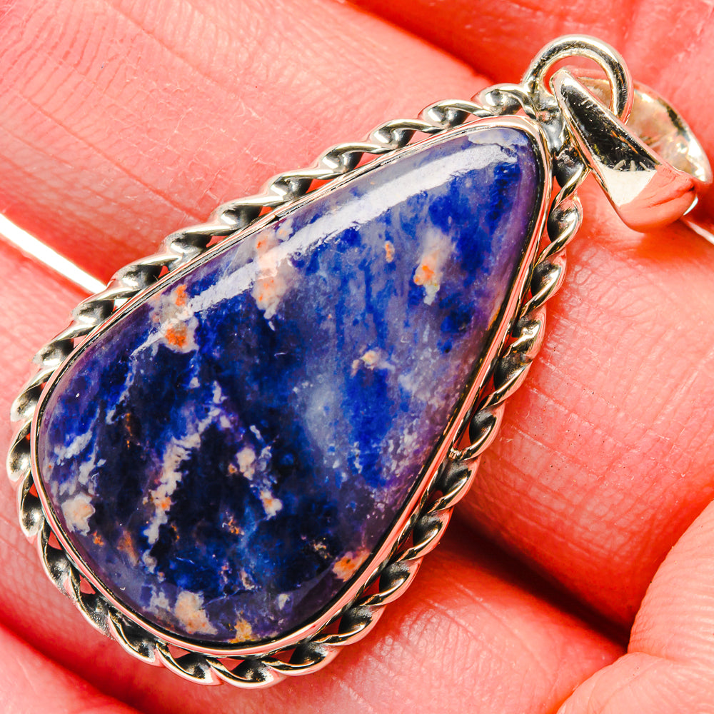 Sodalite Pendants handcrafted by Ana Silver Co - PD18074
