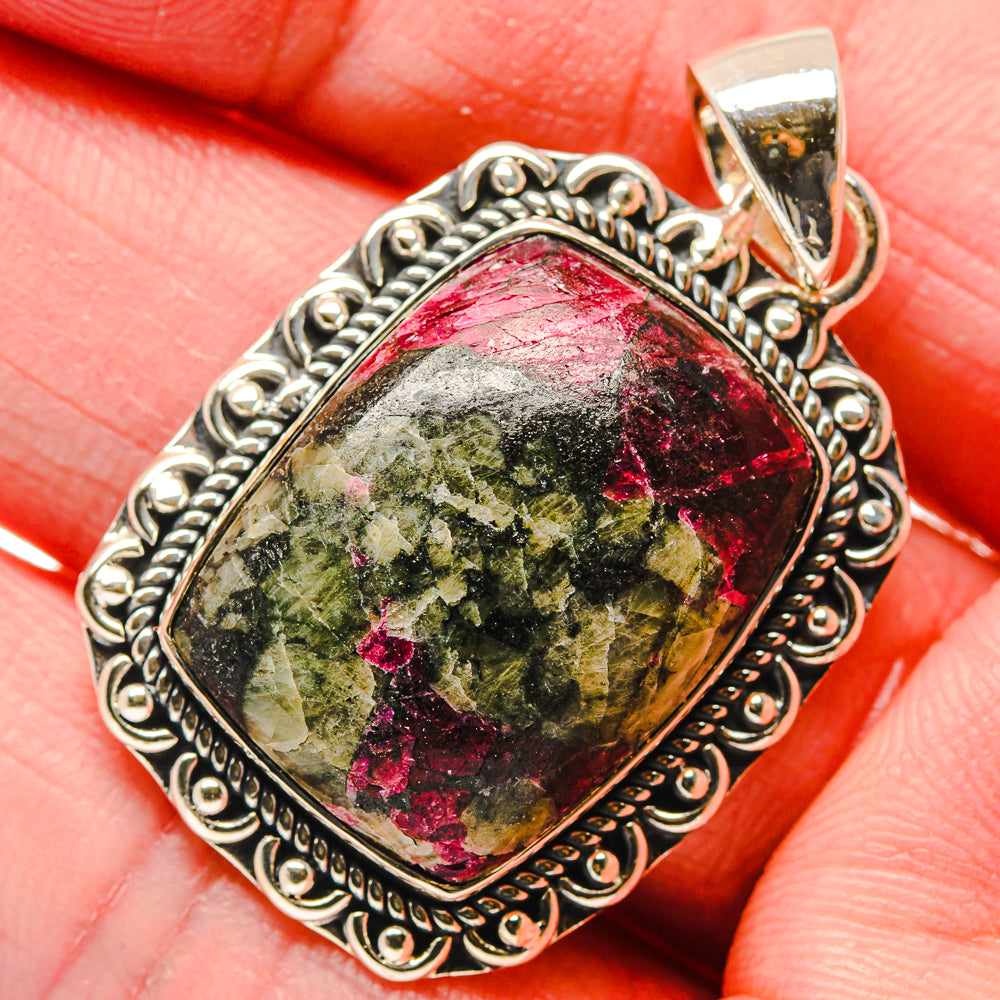 Russian Eudialyte Pendants handcrafted by Ana Silver Co - PD18075