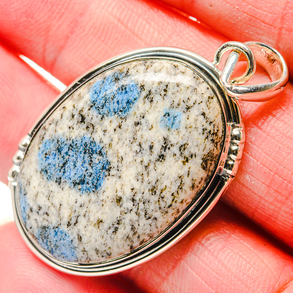 K2 Blue Azurite Pendants handcrafted by Ana Silver Co - PD18077