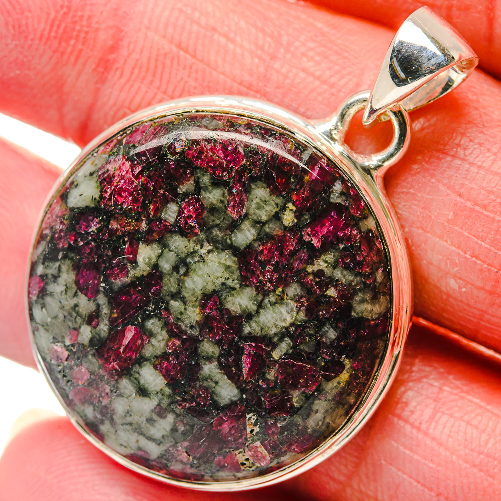 Russian Eudialyte Pendants handcrafted by Ana Silver Co - PD18083
