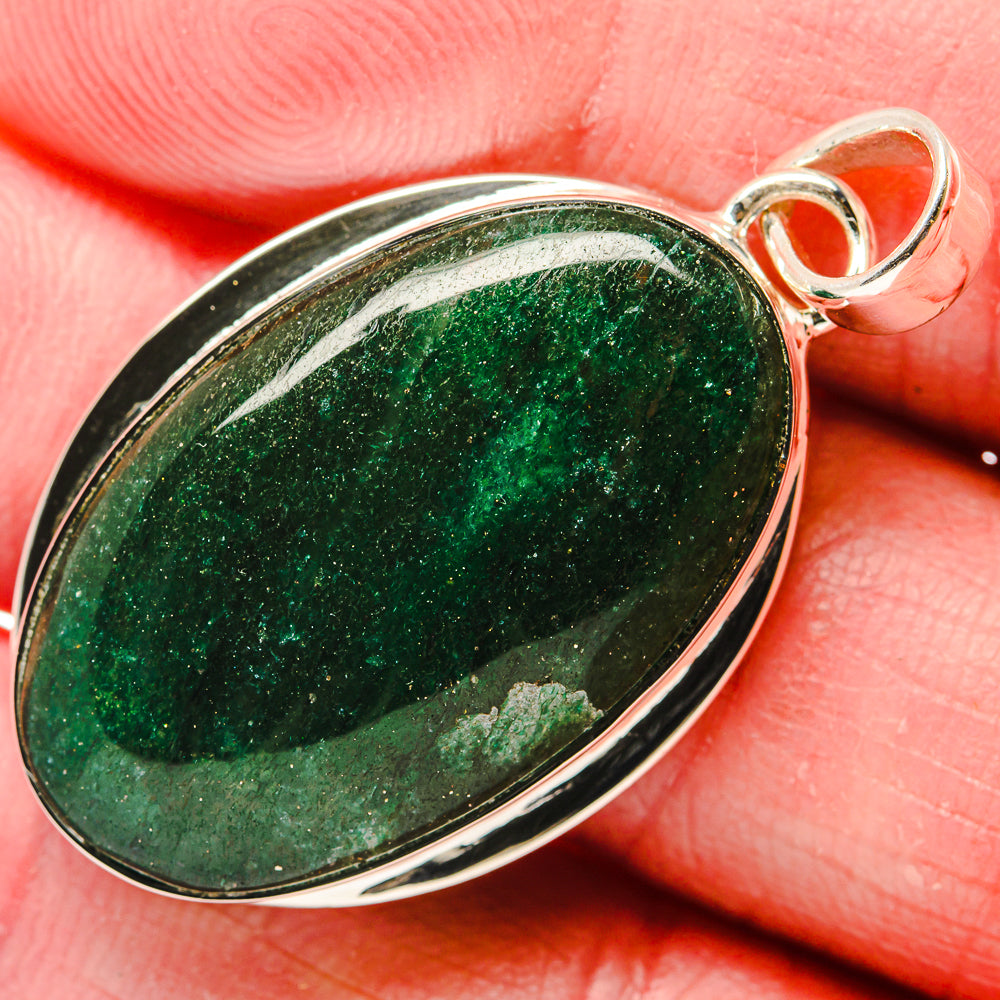 Green Aventurine Pendants handcrafted by Ana Silver Co - PD18084