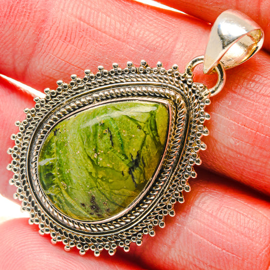 Rainforest Jasper Pendants handcrafted by Ana Silver Co - PD18088