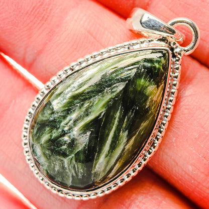 Seraphinite Pendants handcrafted by Ana Silver Co - PD18091