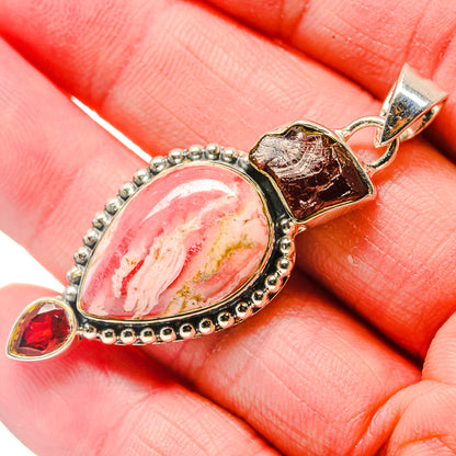 Rhodochrosite Pendants handcrafted by Ana Silver Co - PD18095