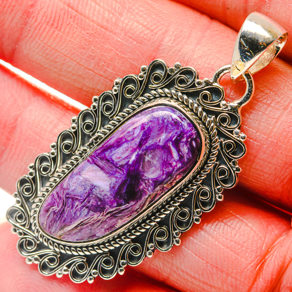 Charoite Pendants handcrafted by Ana Silver Co - PD18096