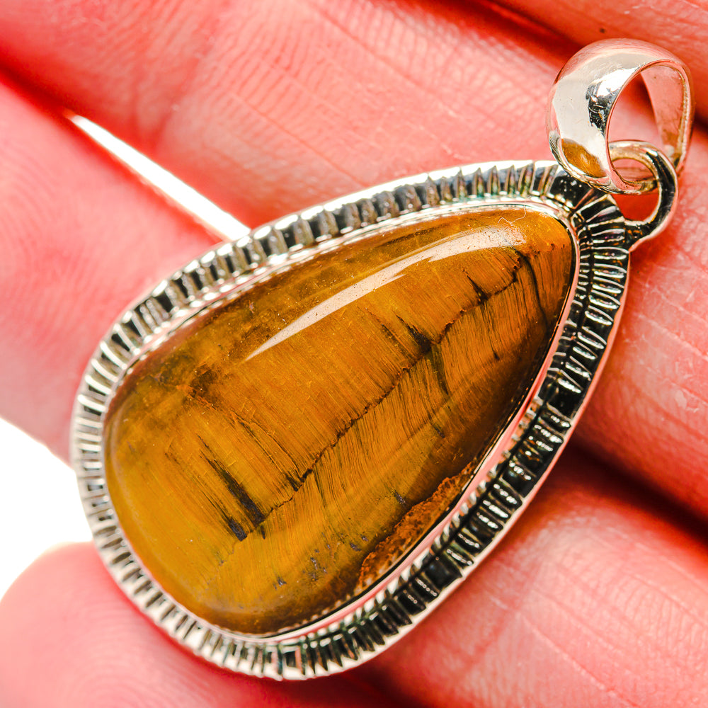 Tiger Eye Pendants handcrafted by Ana Silver Co - PD18097