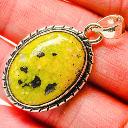 African Green Opal Pendants handcrafted by Ana Silver Co - PD18098