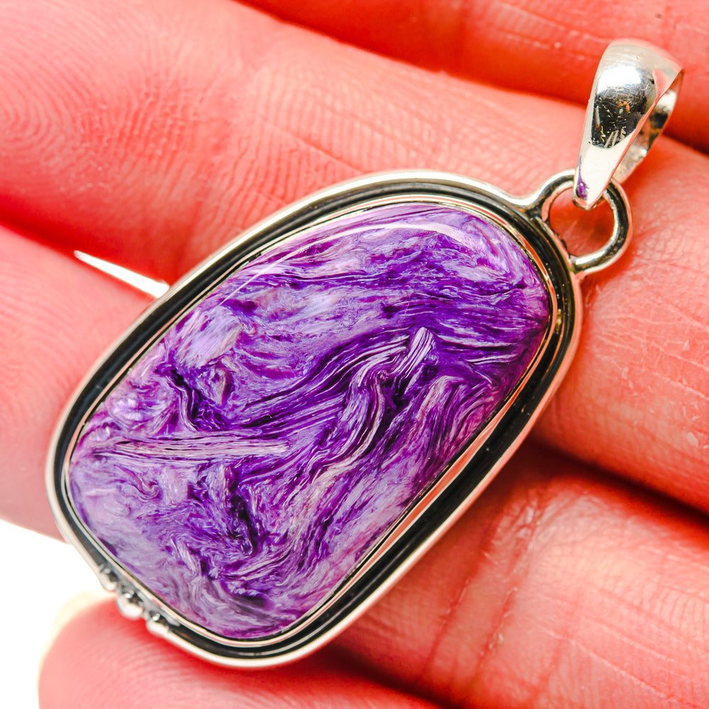 Charoite Pendants handcrafted by Ana Silver Co - PD18107