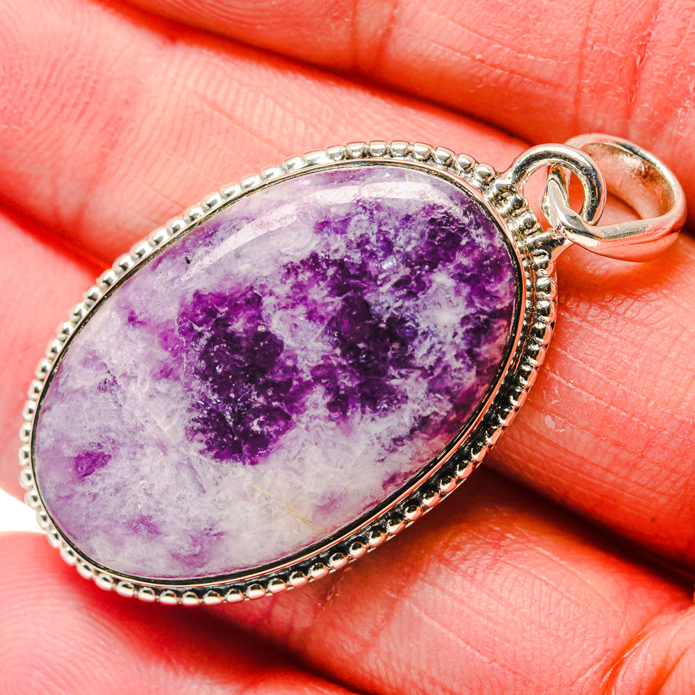 Lepidolite Pendants handcrafted by Ana Silver Co - PD18108